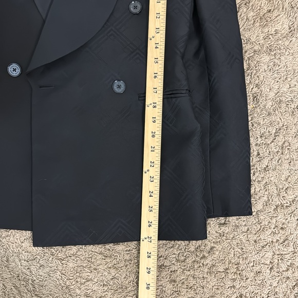 NWT Ralph Lauren Purple Label Women’s Gregory Jacquard Tuxedo Blazer size 2 Glam - Picture 9 of 11